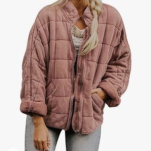 Womens Pink Doleman Quilted Jacket - NWT